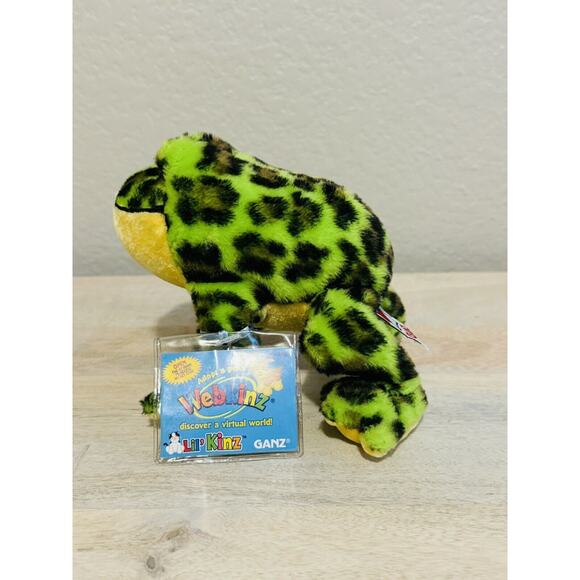 New Webkins Bull Frog GANZ Plush HM114 WITH CODE SEALED Stuffed Animal Toy - Picture 2 of 6